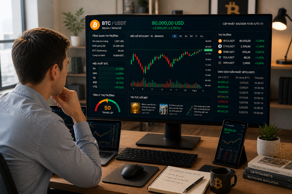 Giá Bitcoin hôm nay 5/5: Vượt 80.000 USD, sóng tăng lớn đang quay trở lại? 