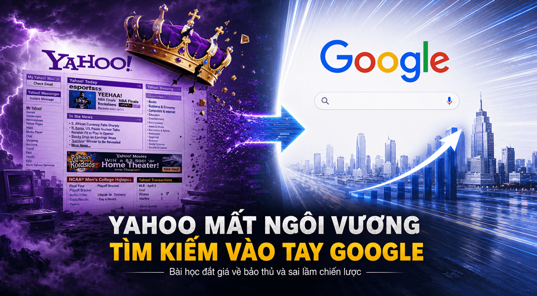 Yahoo mất ngôi vương tìm kiếm vào tay Google như thế nào? 