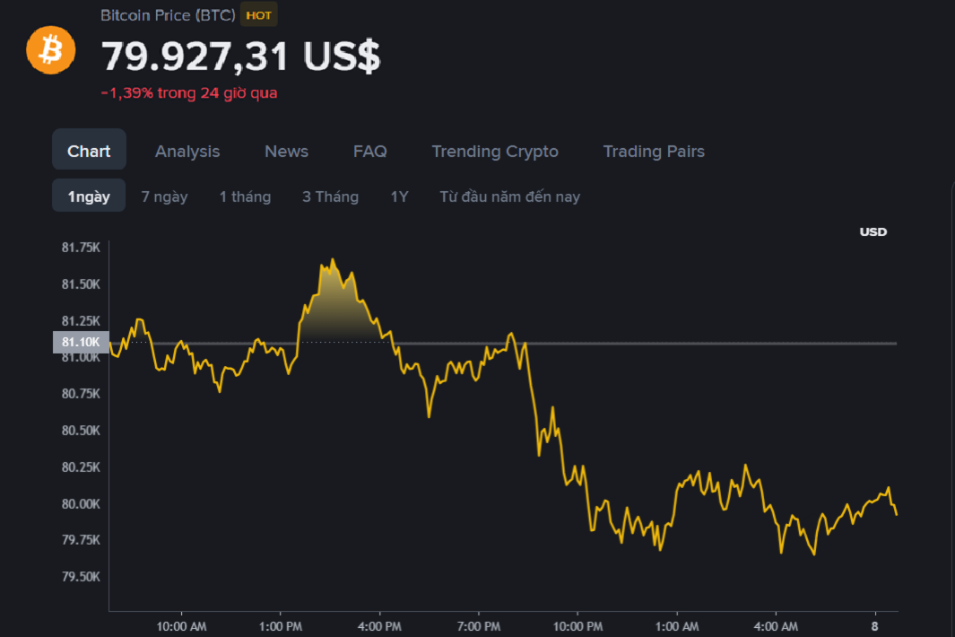 Giá Bitcoin hôm nay (8/5): Phe mua đặt mục tiêu 115.000 USD vào tháng 12 