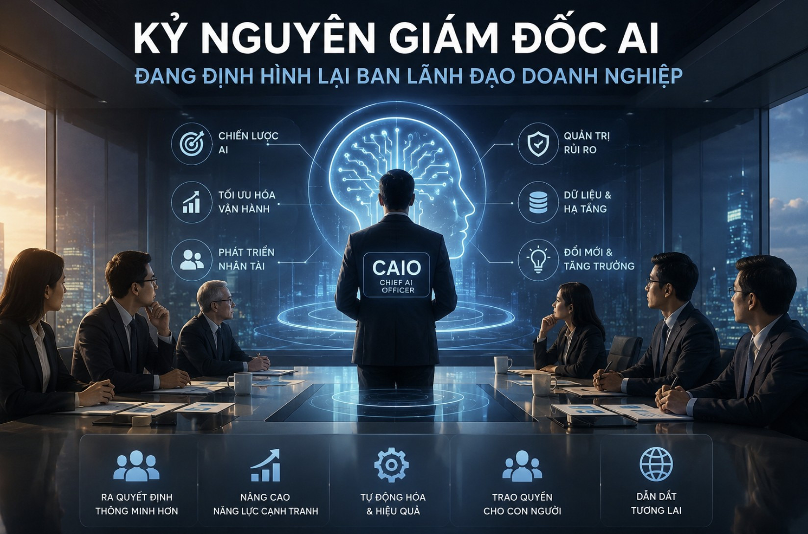 Kỷ nguyên giám đốc AI đang định hình lại ban lãnh đạo doanh nghiệp