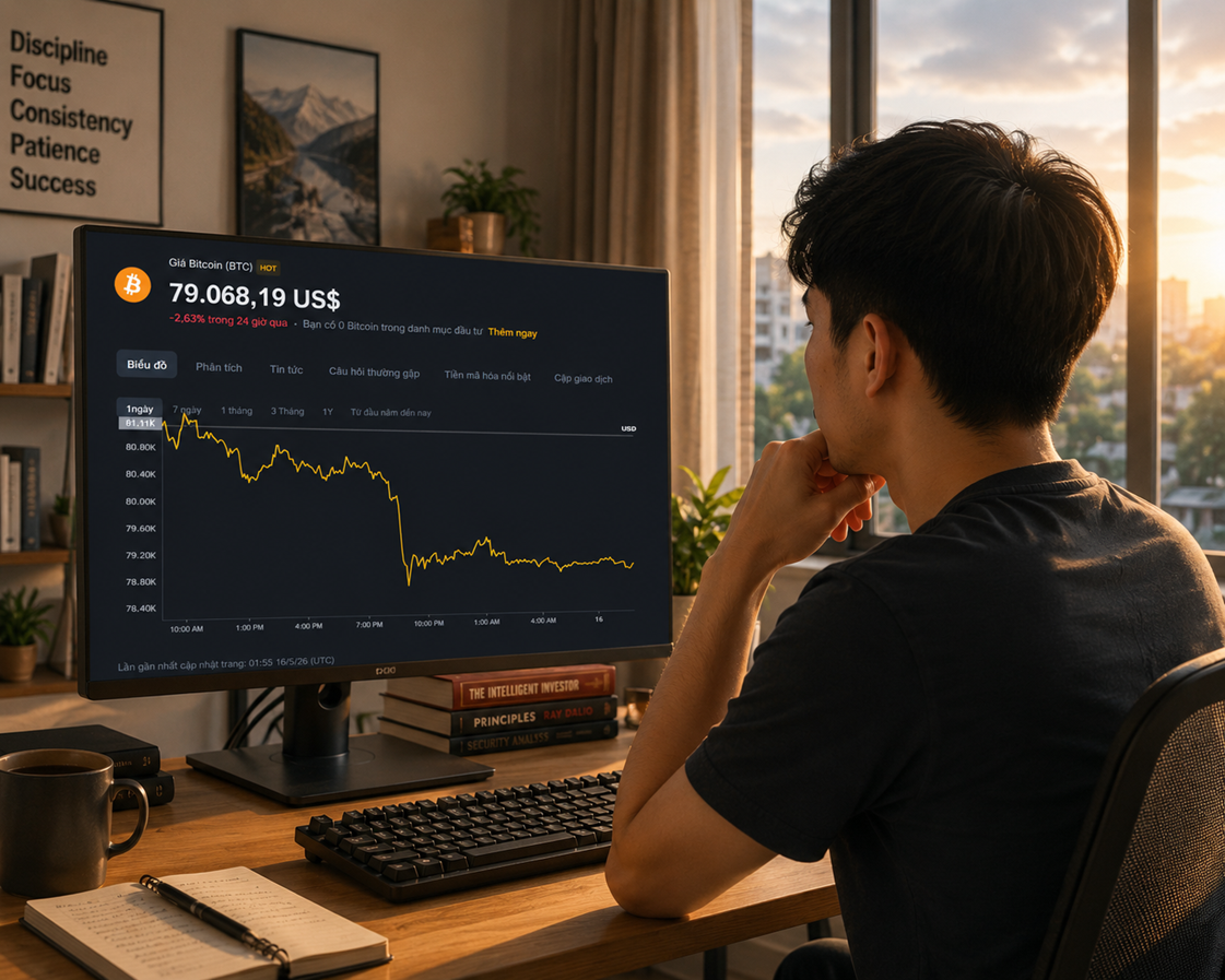 Giá Bitcoin hôm nay 16/5: Giảm dưới 79.000 USD, thị trường trái phiếu Mỹ gây áp lực lên tài sản rủi ro 
