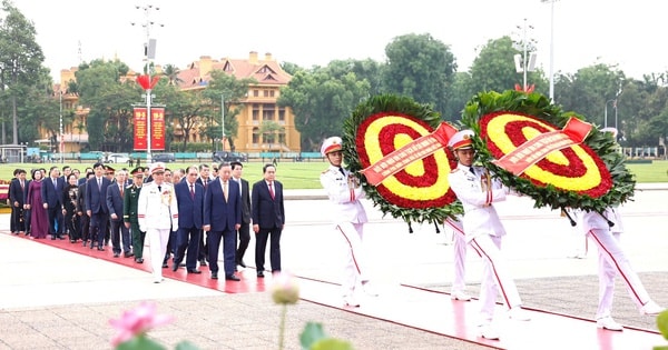 Lãnh đạo Đảng, Nhà nước vào Lăng viếng Chủ tịch Hồ Chí Minh 