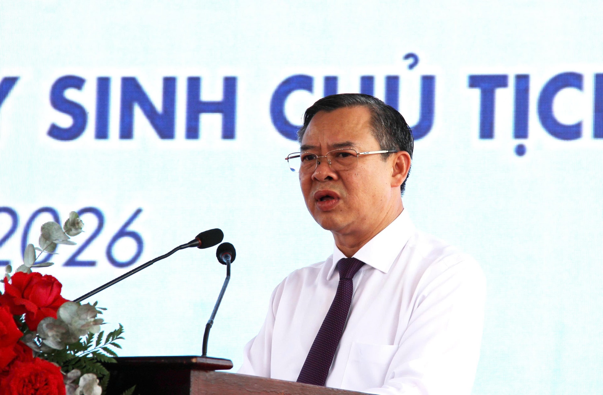 Ông Trương Cảnh Tuyên, Chủ tịch UBND TP.Cần Thơ phát biểu tại buổi lễ. Ảnh: L.X.C