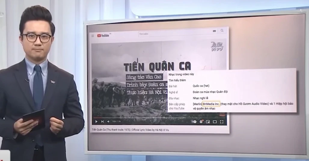 BH Media từng đánh dấu bản quyền nhiều tác phẩm âm nhạc trong đó có quốc ca Việt Nam trên YouTube khiến cho dư luận bức xúc.