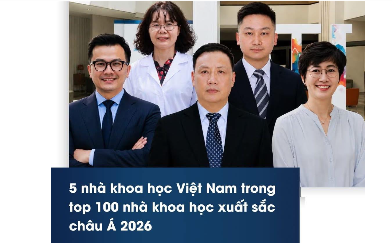 5 nhà khoa học Việt Nam vào Asian Scientist 100: Dấu ấn mới của khoa học Việt trên bản đồ châu Á 