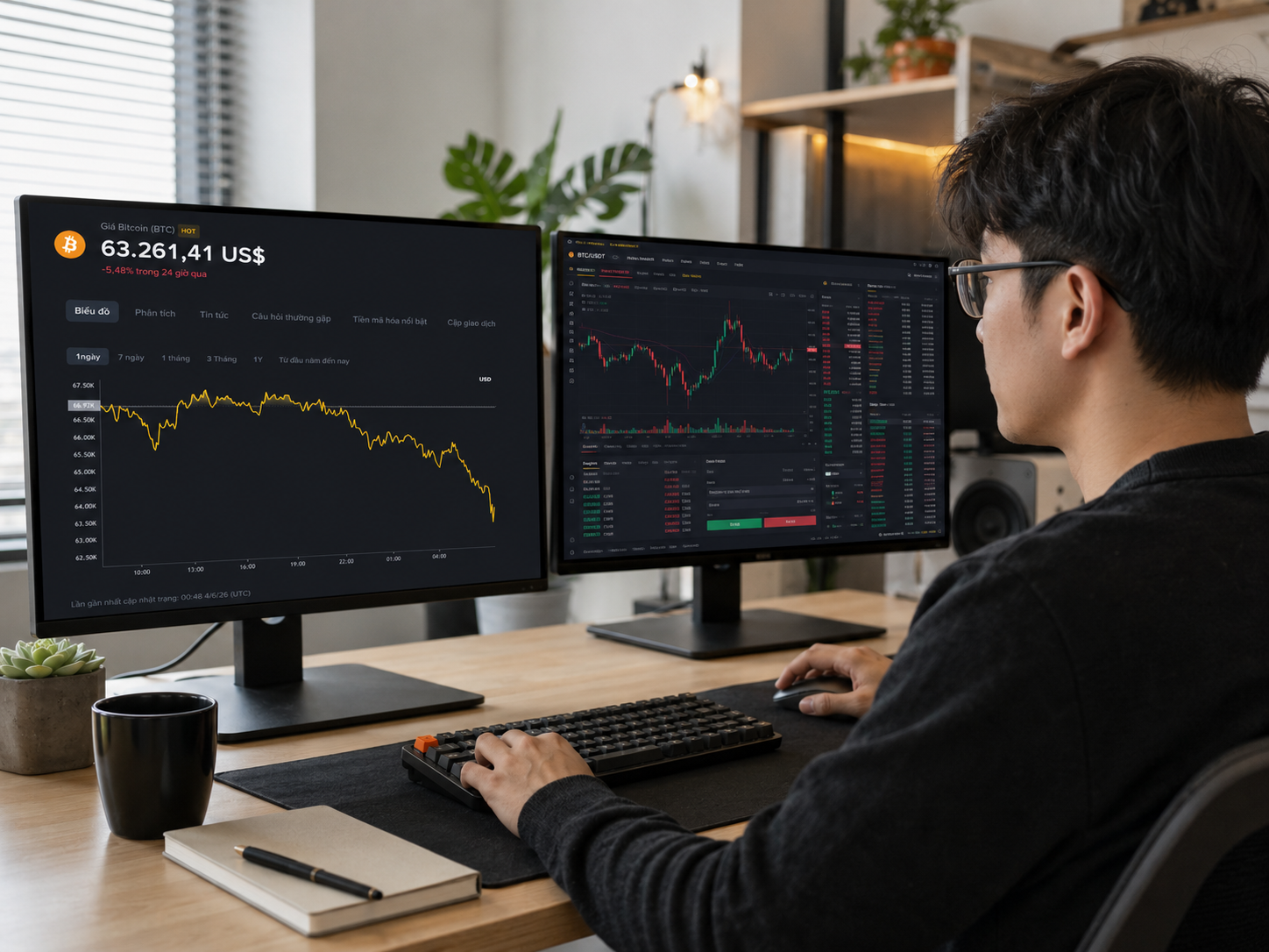 Giá Bitcoin hôm nay 4/6: Sát vùng đáy cũ 62.000 USD, phòng tuyến cuối có giữ được giá? 