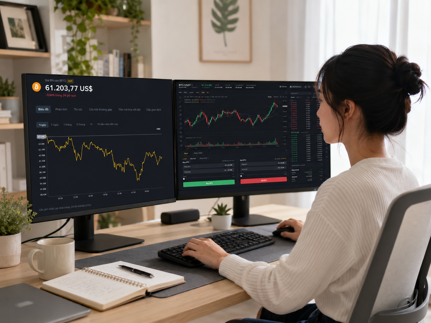 Giá Bitcoin hôm nay 6/6: Áp sát 60.000 USD, 'đi lên bằng thang bộ, đi xuống bằng thang máy'