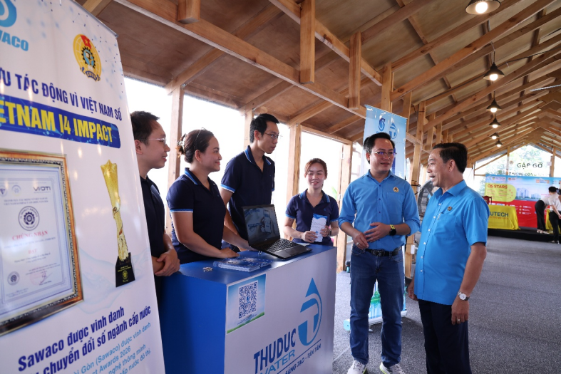 Công ty Cổ phần Cấp nước Thủ Đức tham giam triển lãm tại Lễ phát động phong trào thi đua “Lao động giỏi, năng suất cao, thu nhập tốt” giai đoạn 2026 – 2031 và Ngày hội Công nhân năm 2026 theo sự phân công của Liên đoàn Lao động Thành phố Hồ Chí Minh