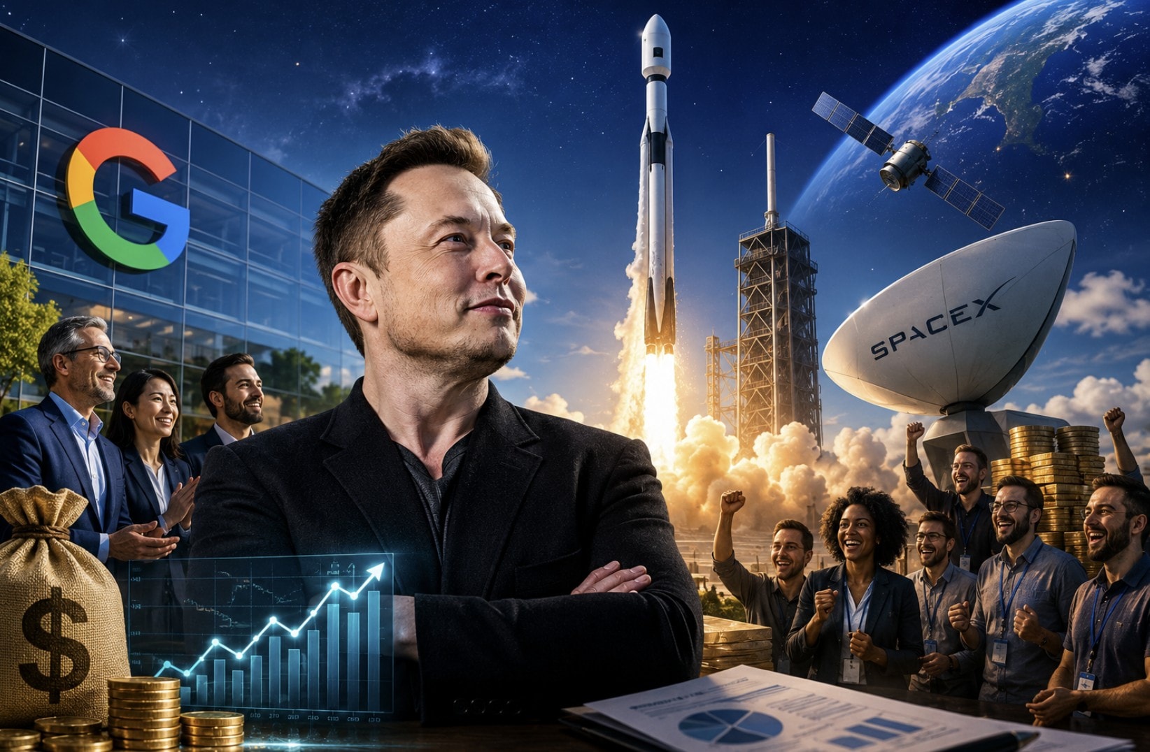 Elon Musk, Google và những bên hưởng lợi nhất khi SpaceX IPO