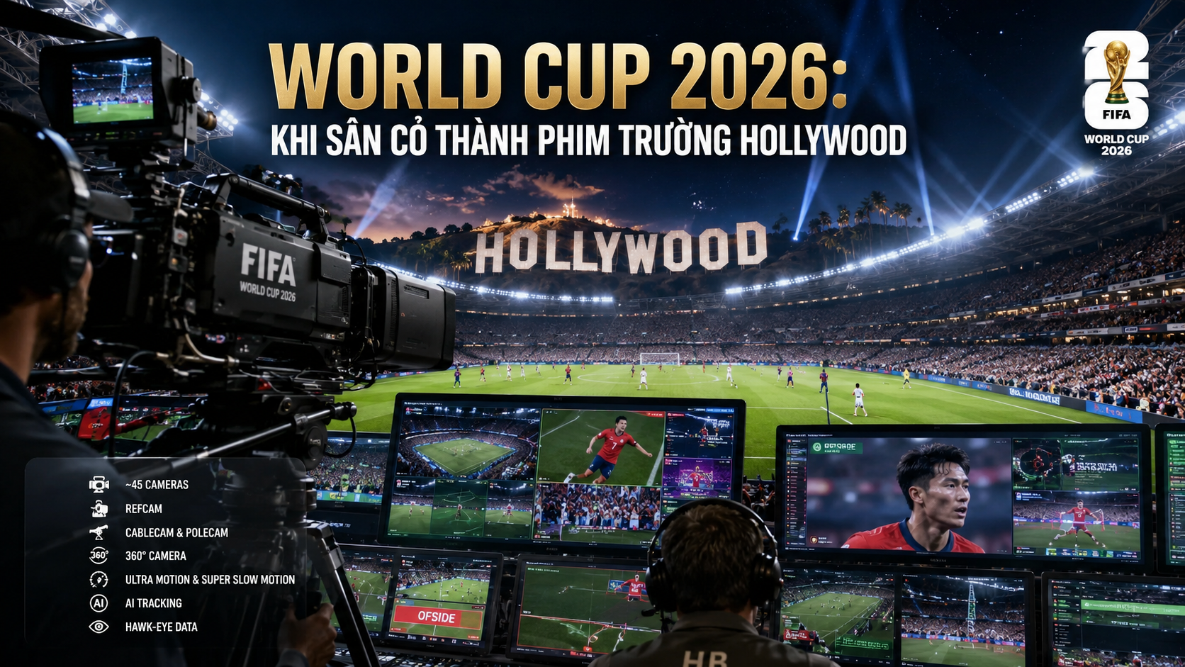 World Cup 2026: Công nghệ biến ngôi nhà thành… sân vận động 