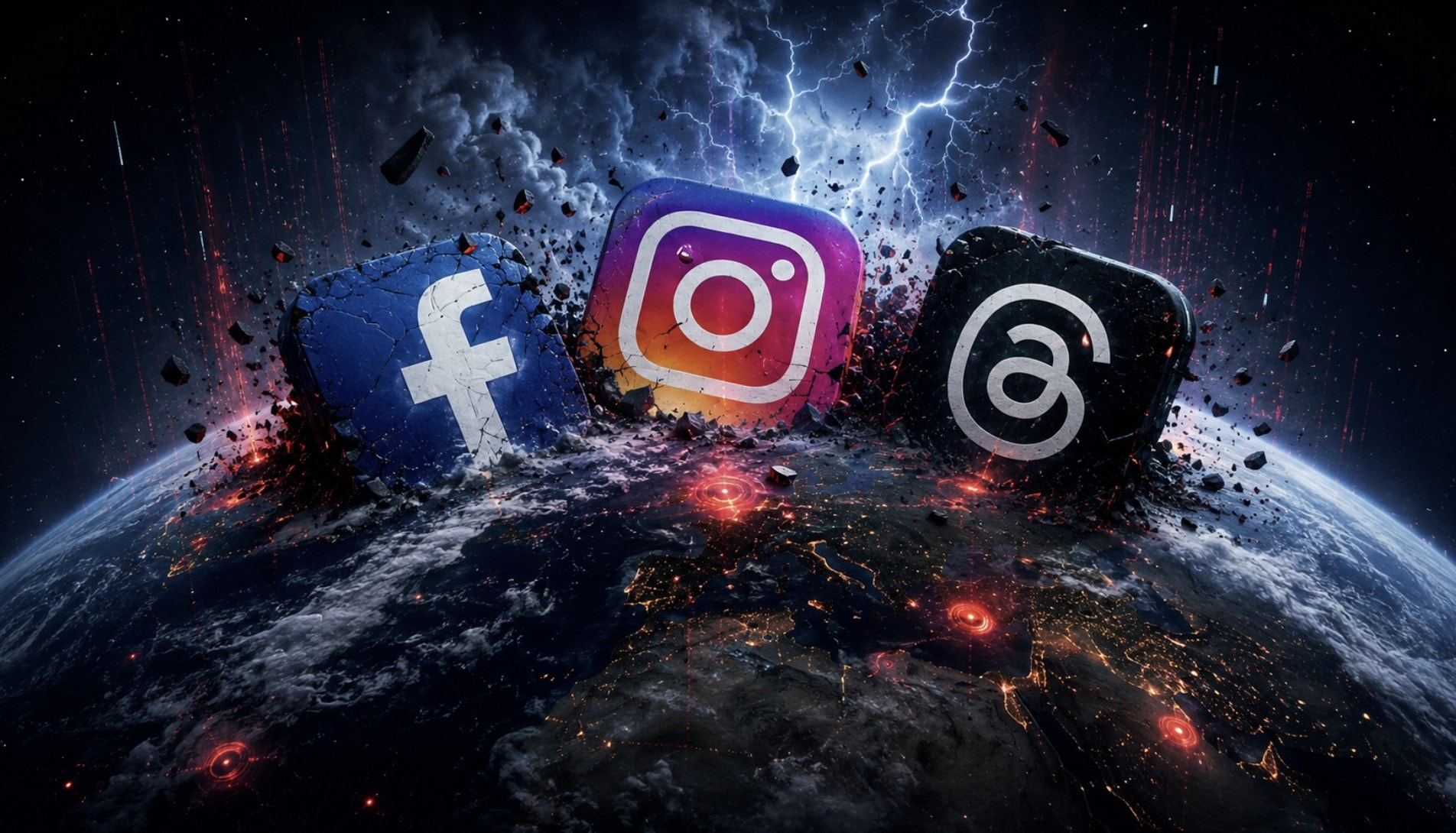 Facebook, Instagram, Threads sập toàn cầu