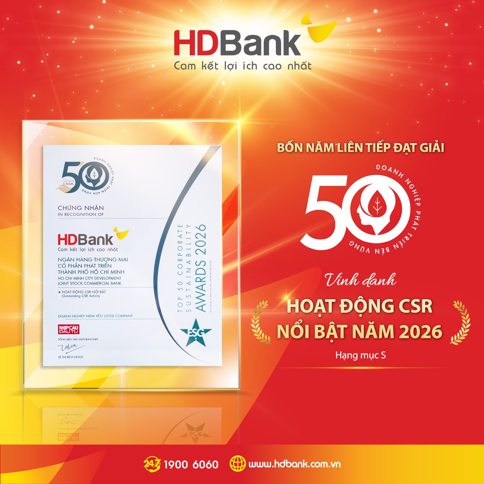 4 năm liên tiếp Hoạt động CSR