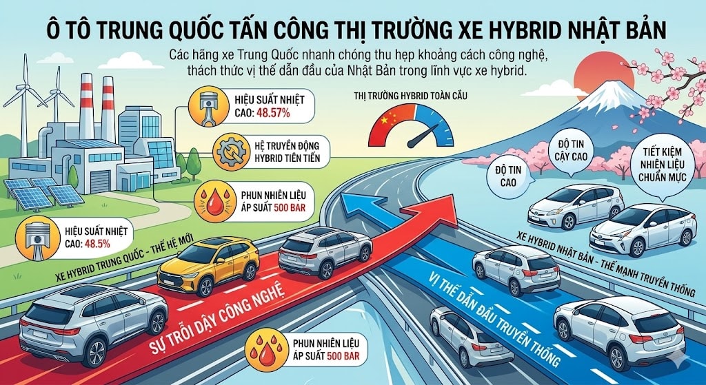 Xe hybrid có thể trở thành vũ khí mới của các hãng xe Trung Quốc