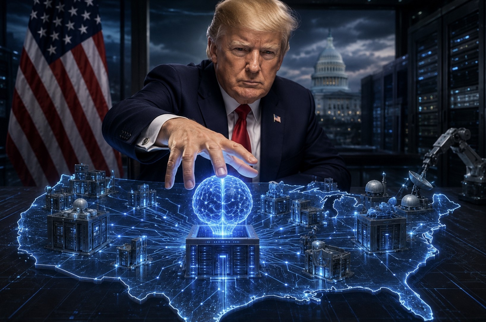 Ông Trump áp dụng chiến lược AI chủ quyền giống Trung Quốc