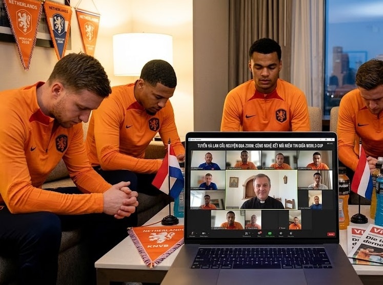 Tuyển Hà Lan cầu nguyện qua Zoom giữa World Cup 2026 
