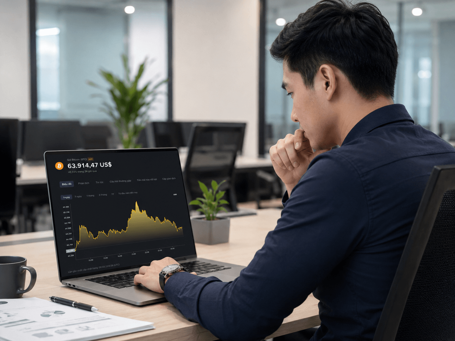 Giá Bitcoin hôm nay 23/6: Chưa thể vượt 65.000 USD, phe bán vẫn chiếm ưu thế? 