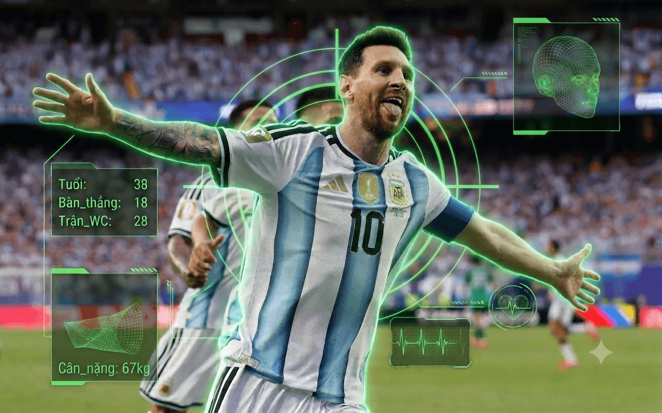 Lionel Messi, đỉnh cao bóng đá thế giới ở độ tuổi tưởng chừng đã thoái trào. Ảnh: Gemini
