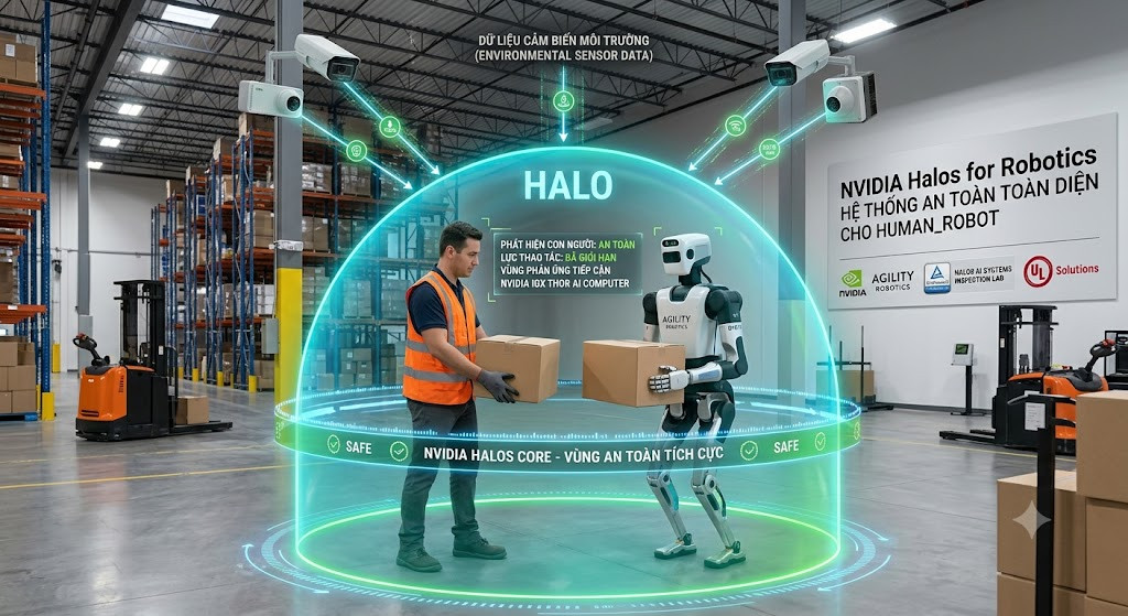 Halos for Robotics giúp robot hình người hoạt động an toàn trong môi trường có con người