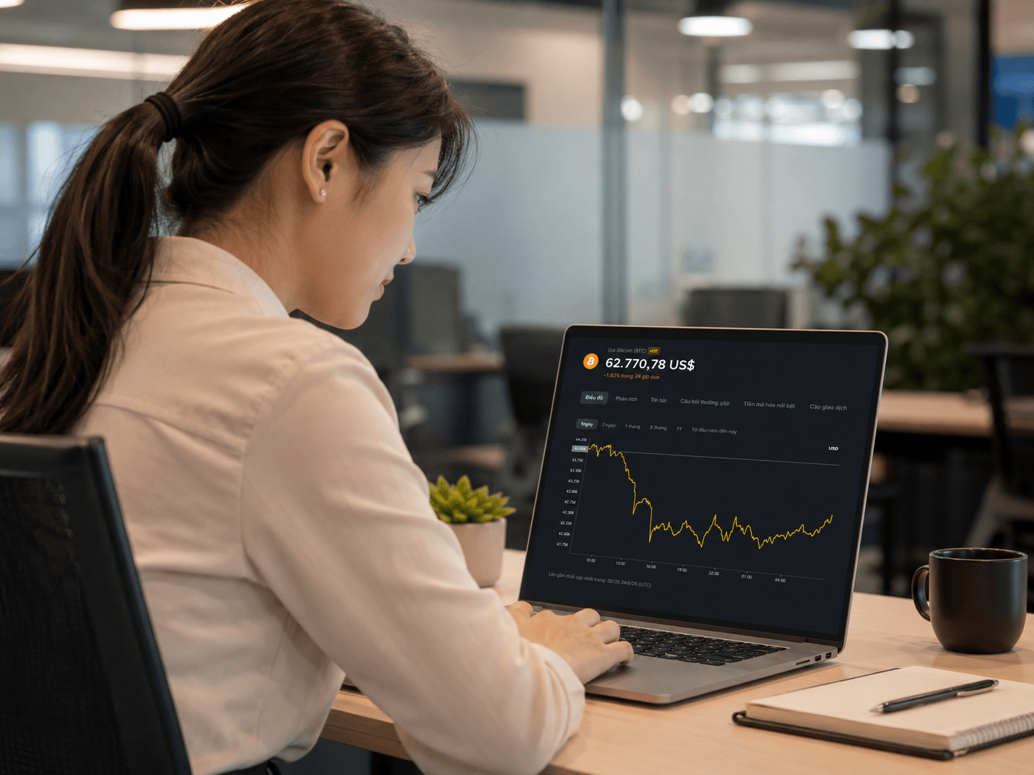 Giá Bitcoin hôm nay 24/6: Mất mốc 64.000 USD, yếu đi trước biến động mới từ Phố Wall? 
