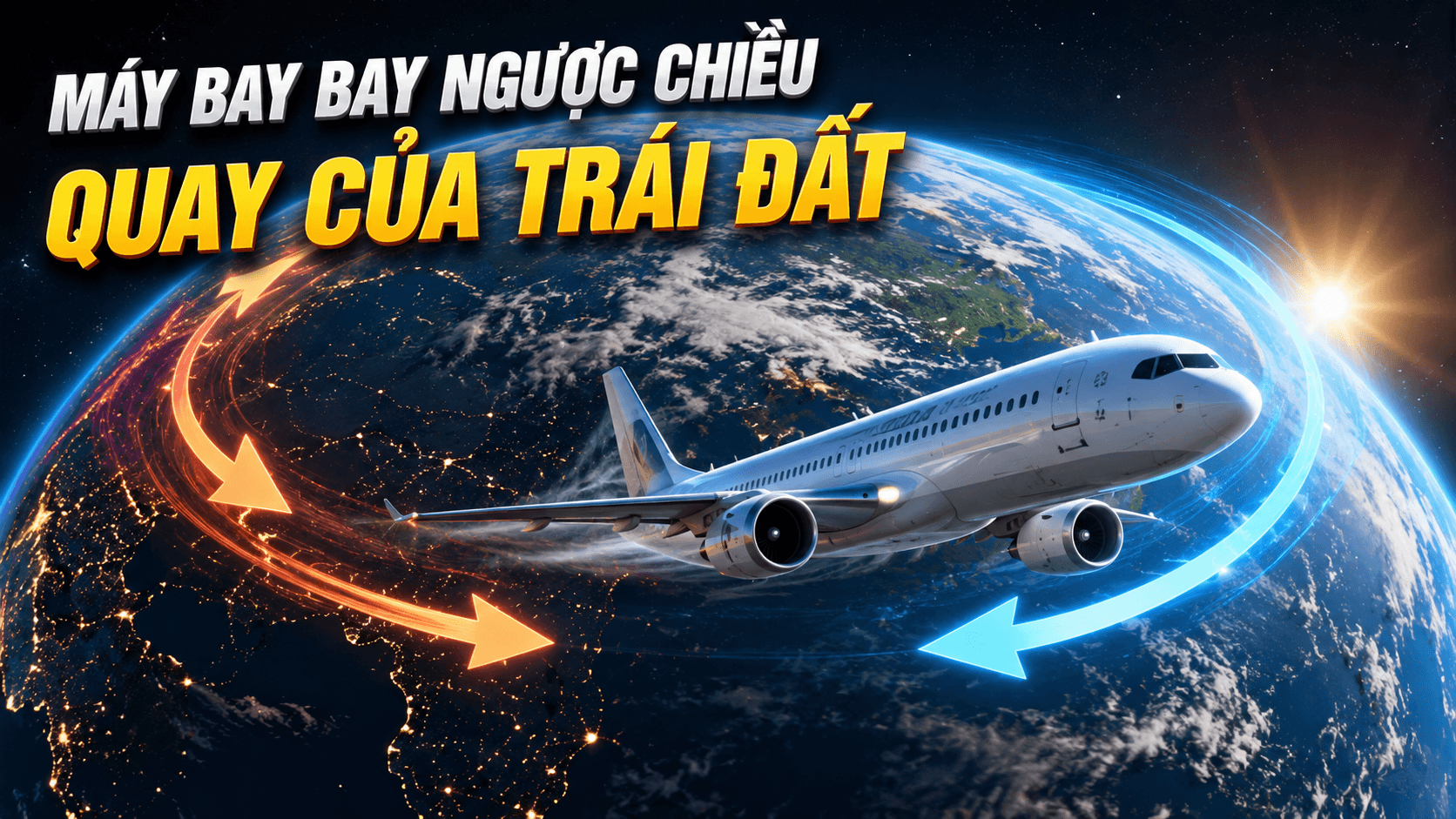 bay ngược chiều quay trái đất