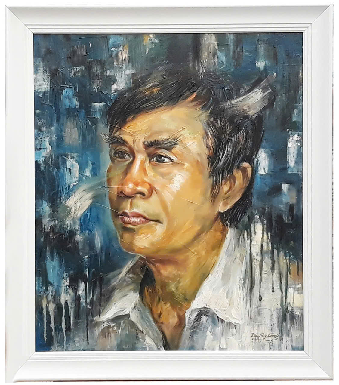 Lê Minh Quốc- Sơn dầu do họa sĩ Lê Sa Long vẽ