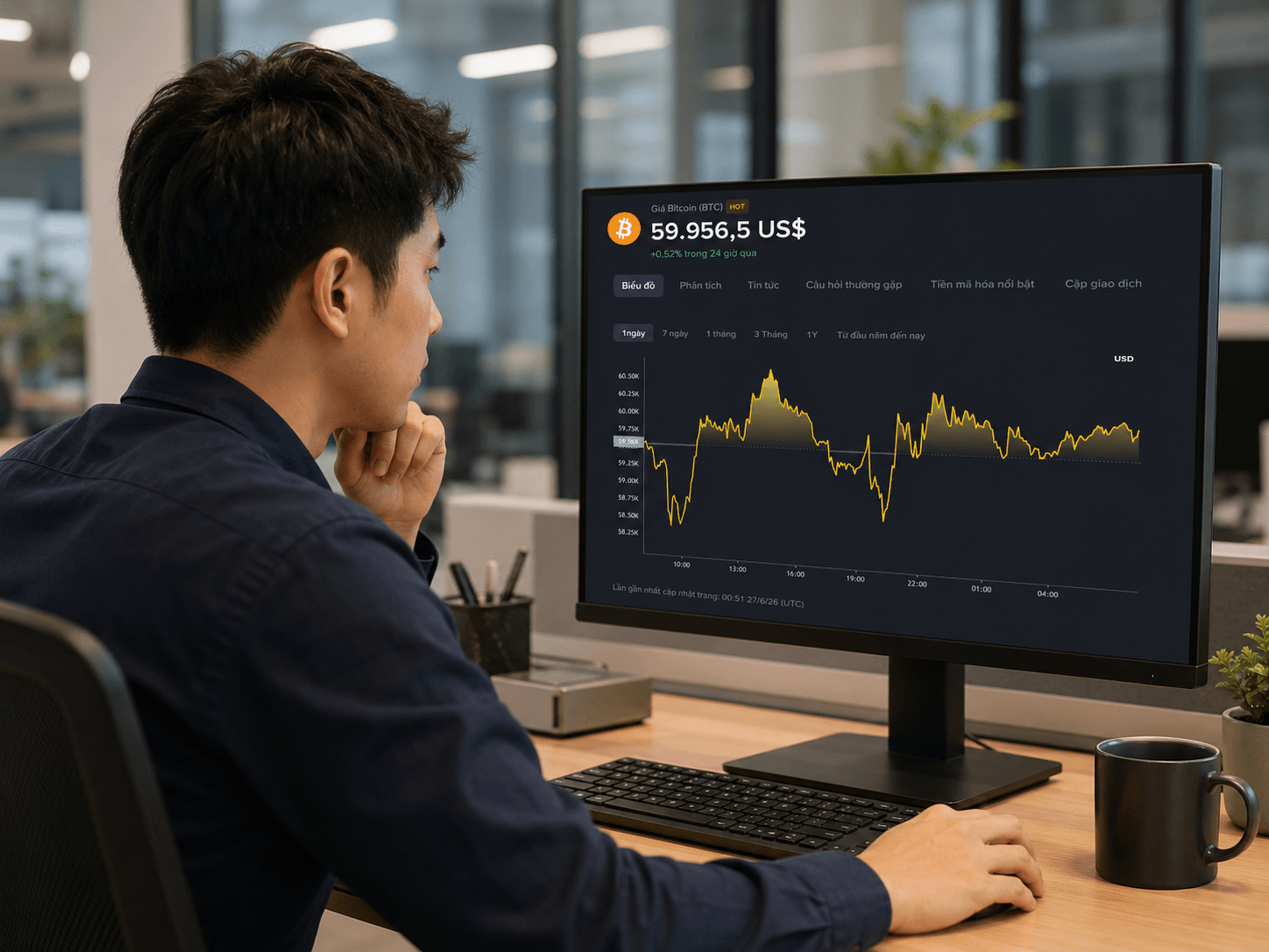 Giá Bitcoin hôm nay 27/6: Chưa thể lấy lại 60.000 USD, thị trường còn nhiều rủi ro? 