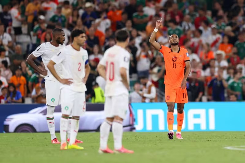 Nước mắt của Gakpo sau khi ghi bàn cho Hà Lan tại World Cup 