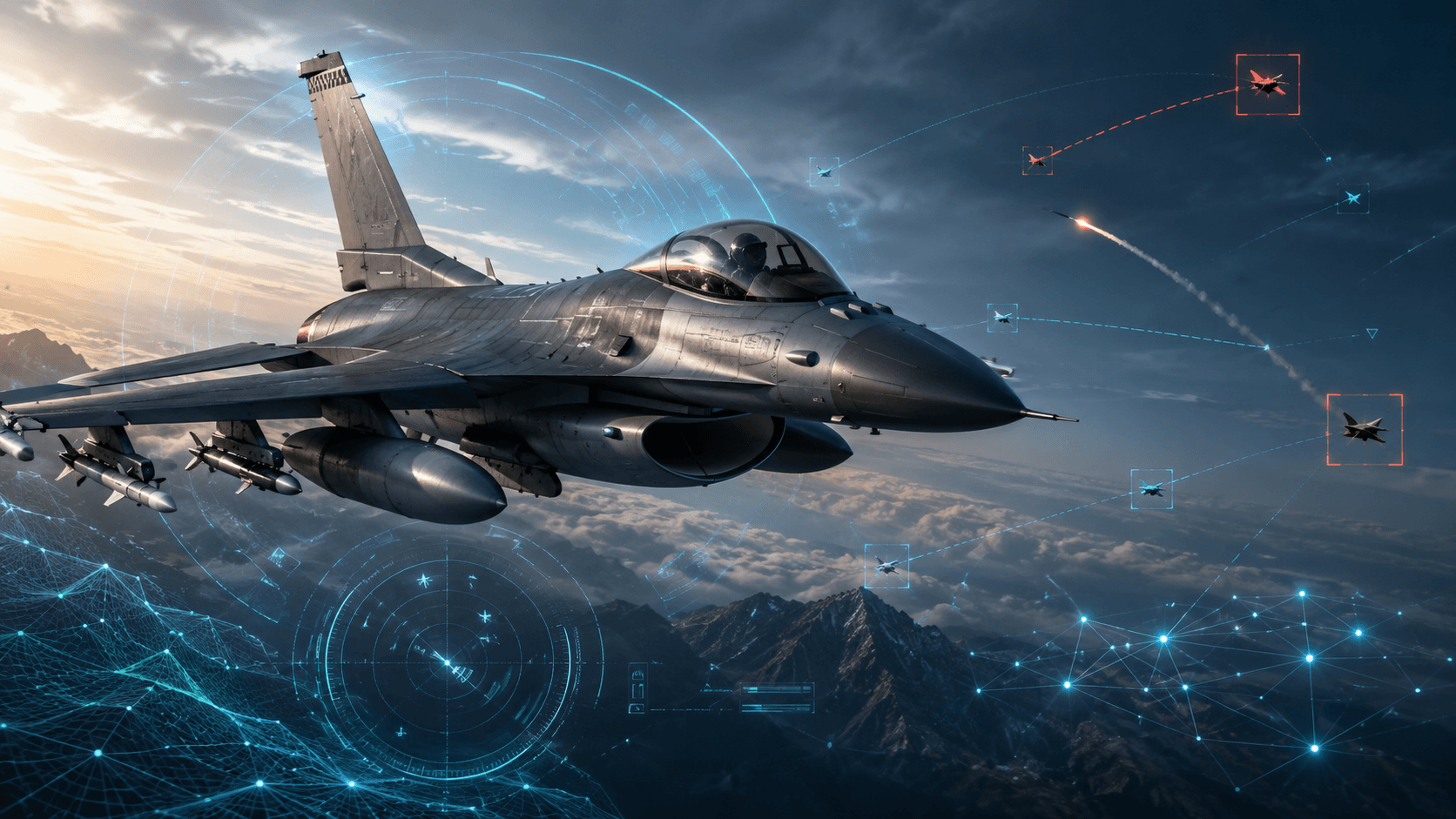 Mỹ dạy AI không chiến trên tiêm kích F-16 