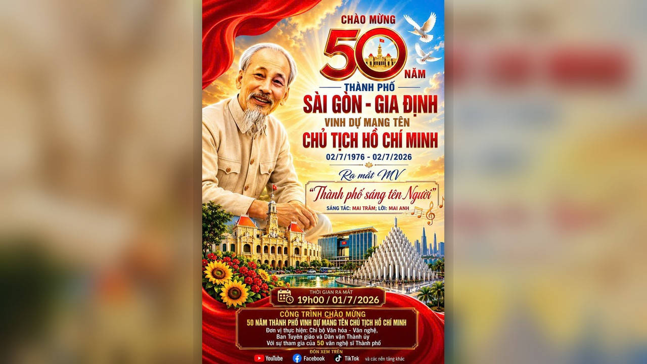Hơn 50 văn nghệ sĩ tham gia MV ‘Thành phố sáng tên Người’ 