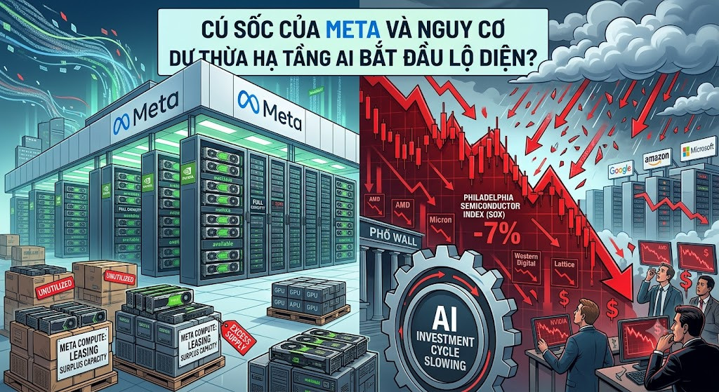 Cú sốc của Meta và nguy cơ dư thừa hạ tầng AI bắt đầu lộ diện?