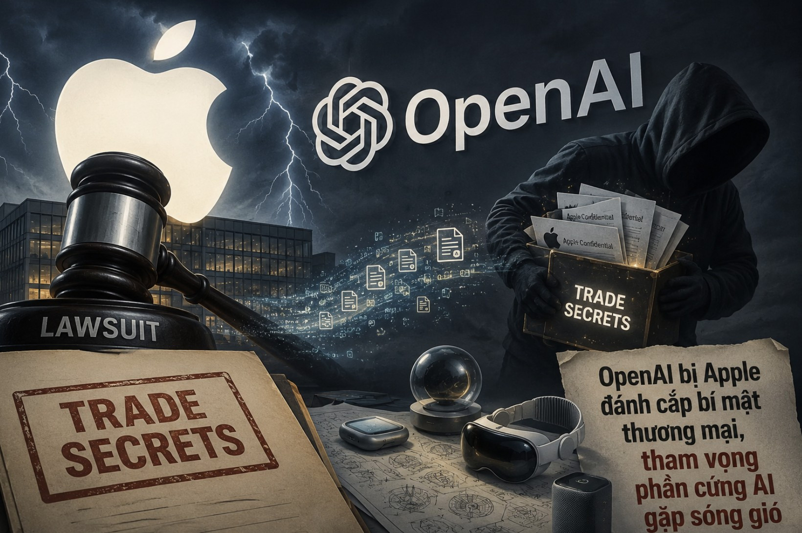 OpenAI bị Apple kiện đánh cắp bí mật thương mại