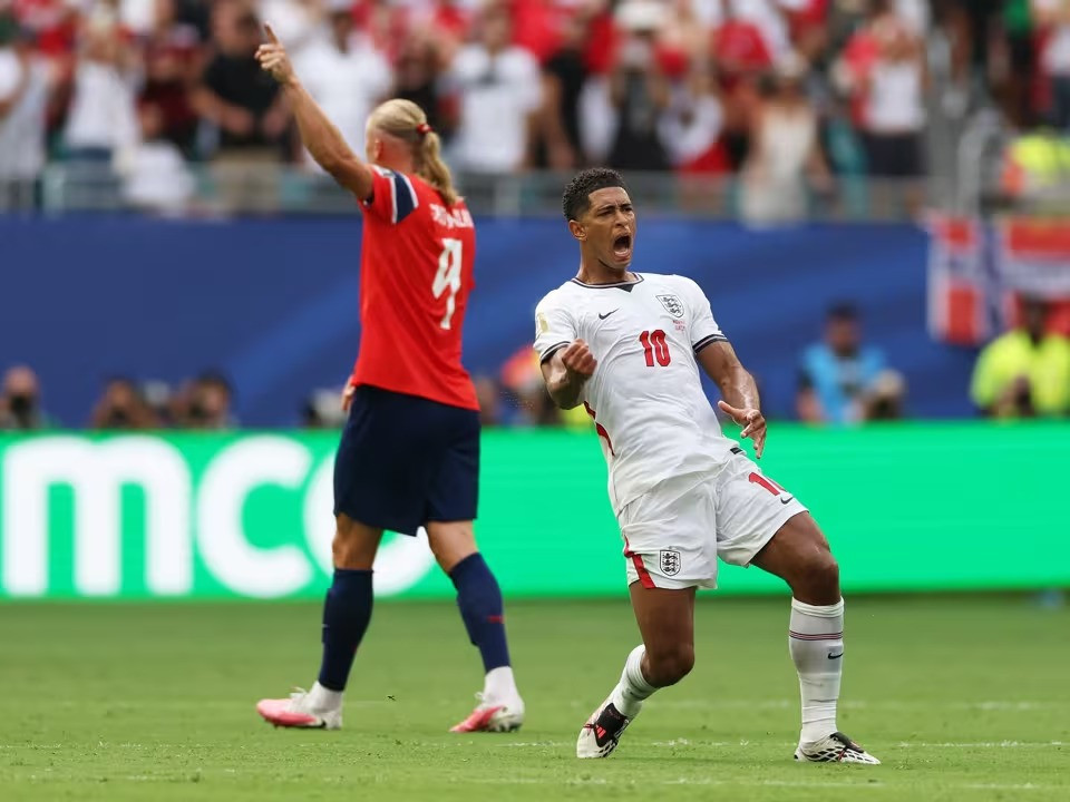 Bellingham giúp Anh lội ngược dòng hạ Na Uy, vào bán kết World Cup 2026 