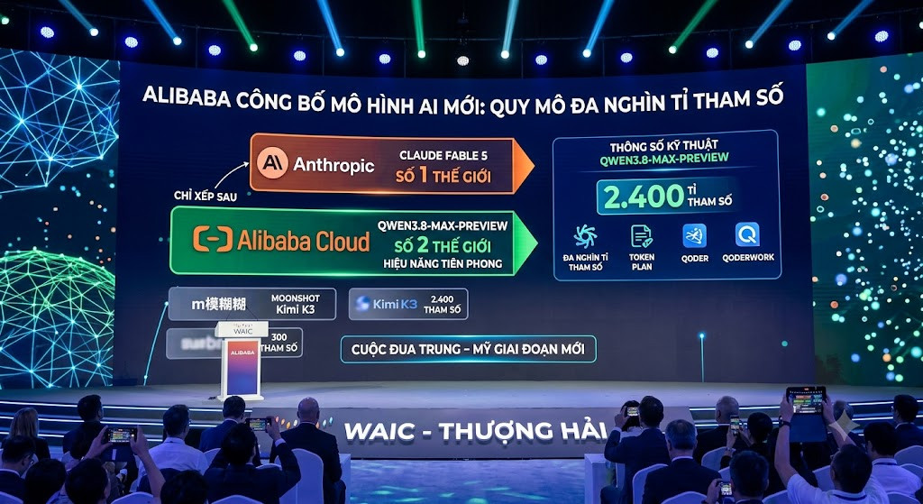 Alibaba tuyên bố mô hình AI mới ra mắt chỉ xếp sau Claude Fable 5 của Anthropic