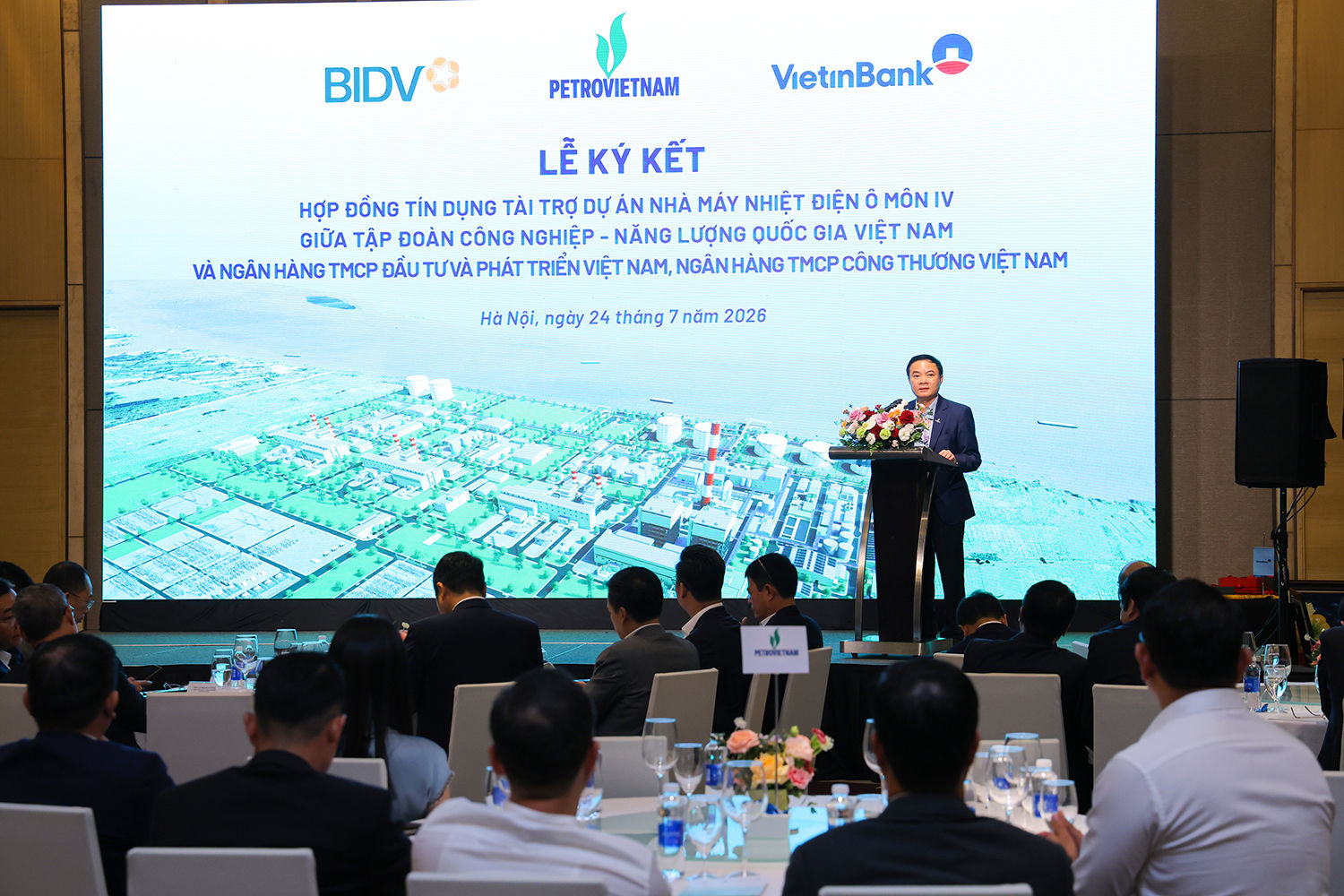 Chủ tịch HĐTV Petrovietnam Lê Ngọc Sơn phát biểu tại lễ ký (1)