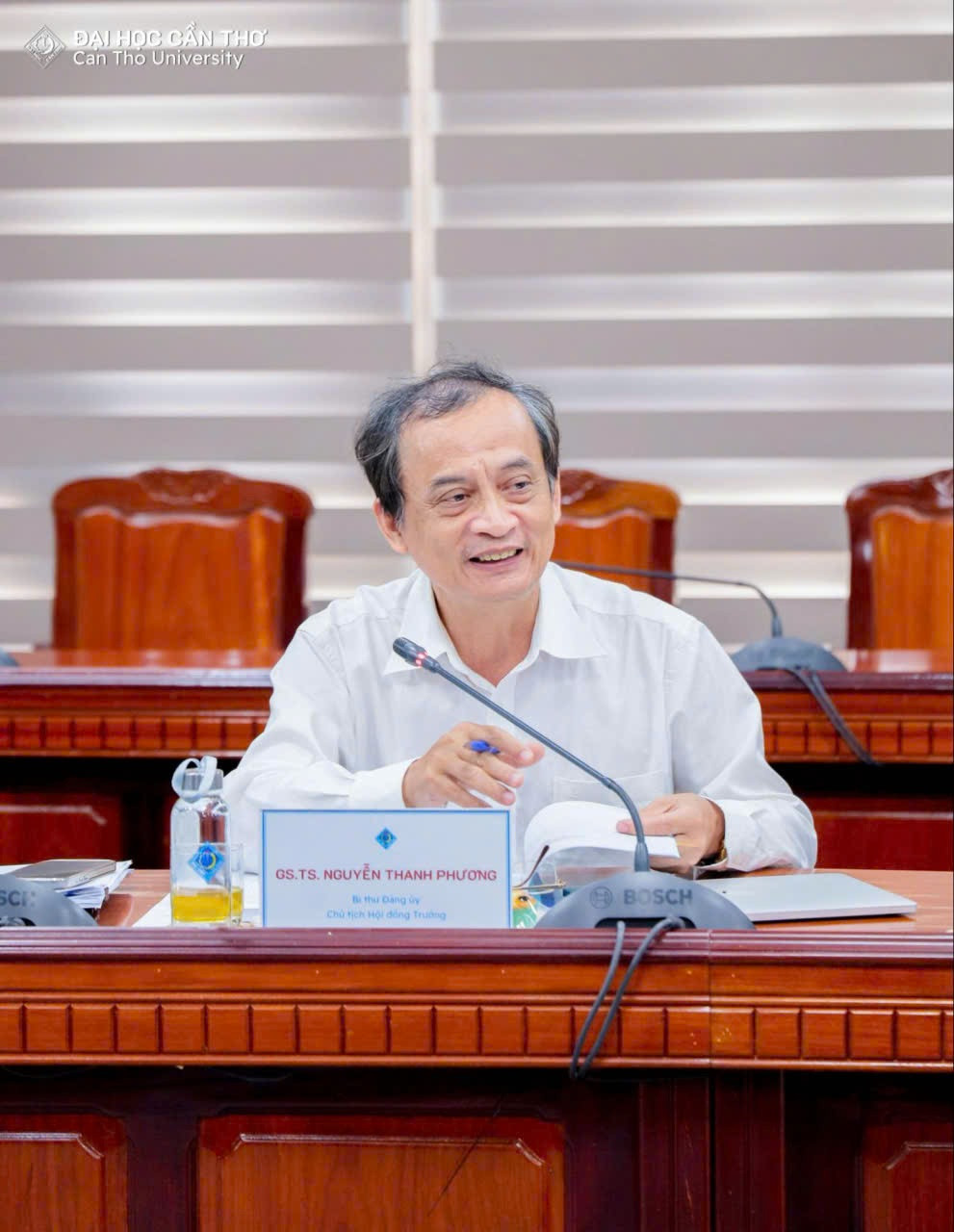GS.TS Nguyễn Thanh Phương, Nguyên Bí thư Đảng ủy Đại học Cần Thơ, Đại biểu Quốc hội khóa XIII, XIV, XV và XVI. 