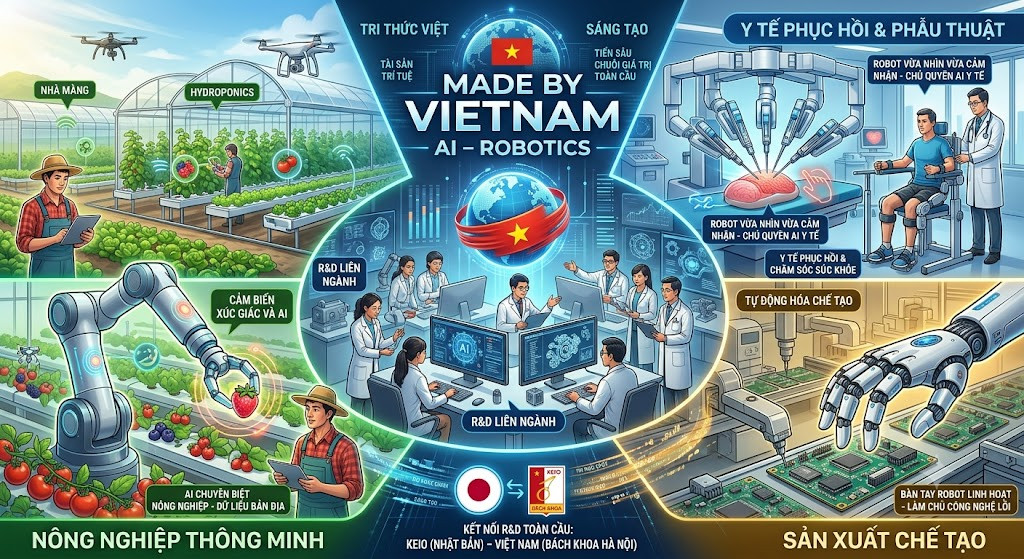 Cơ hội và tầm nhìn 'Made by VietNam' trong làn sóng AI – Robotics 