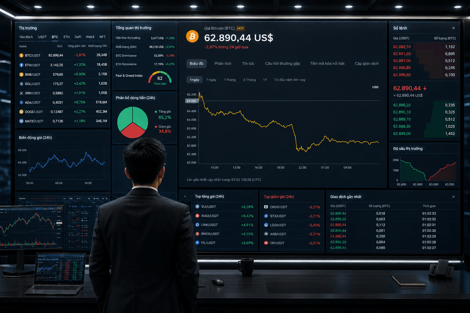 Giá Bitcoin hôm nay 1/8: Chứng khoán châu Á bật mạnh, vì sao Bitcoin vẫn lao dốc? 