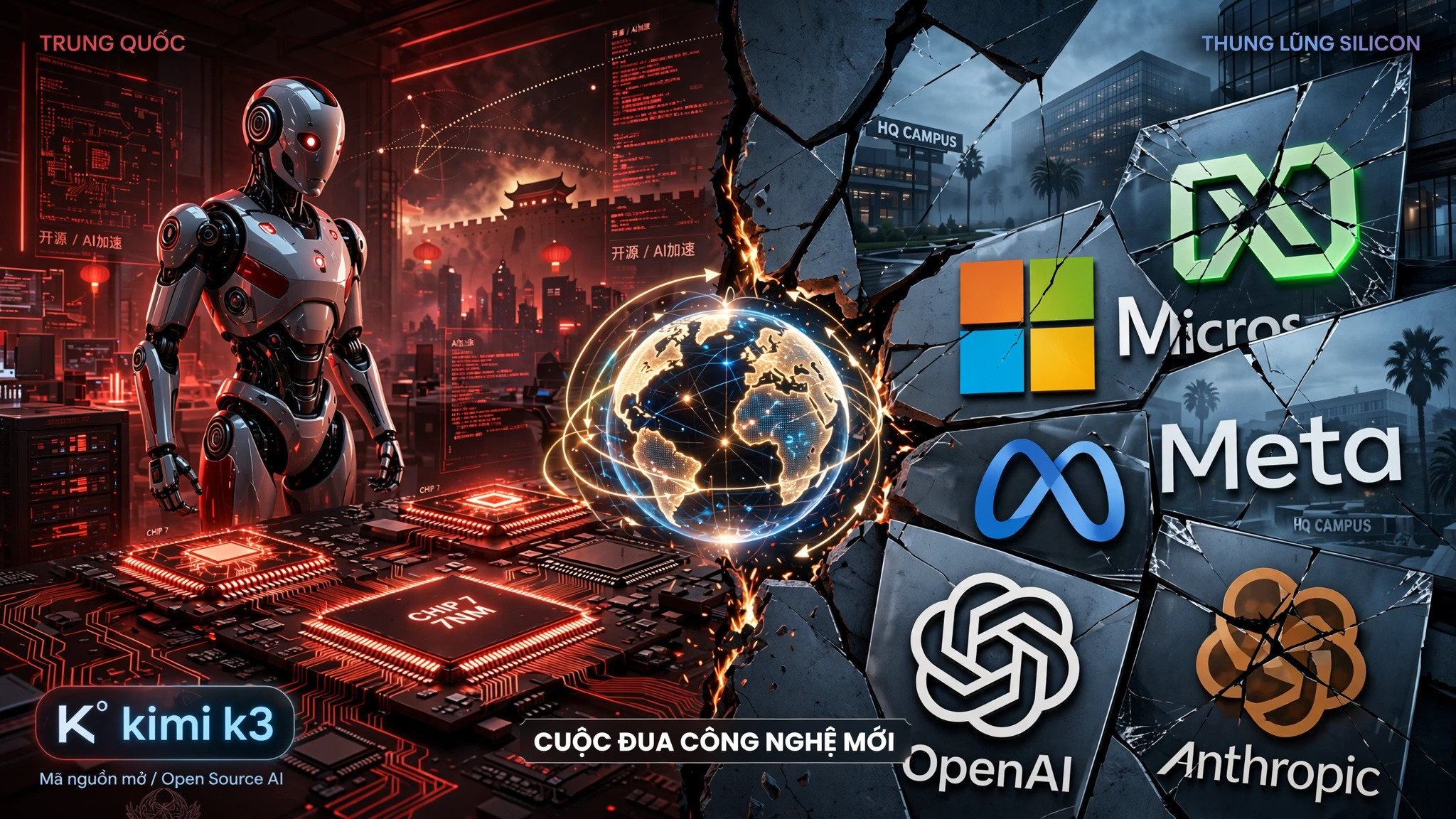 AI Trung Quốc tăng tốc, Thung lũng Silicon chia rẽ vì cuộc đua công nghệ mới 