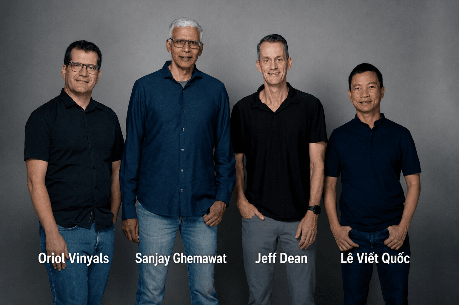 Lê Viết Quốc đồng sáng lập Discovery Loop cùng Jeff Dean, Sanjay Ghemawatvà Oriol Vinyals. Ảnh: X