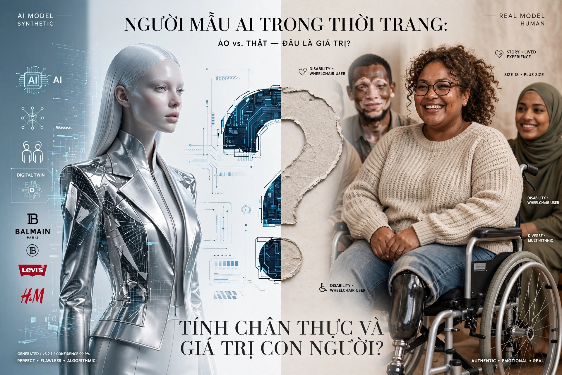 Người mẫu AI: Bước tiến công nghệ hay khoảng cách mới với người tiêu dùng? 
