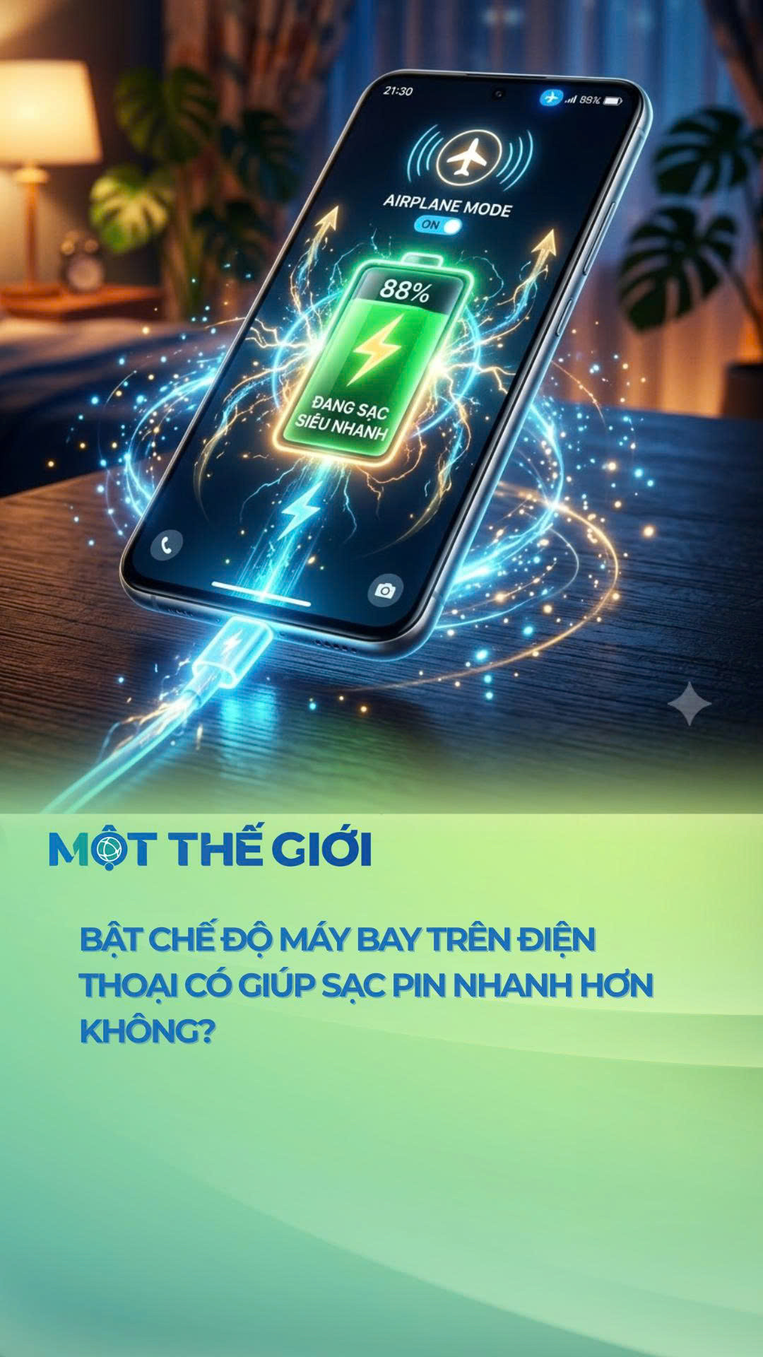 Bật chế độ máy bay trên điện thoại có giúp sạc pin nhanh hơn không? 