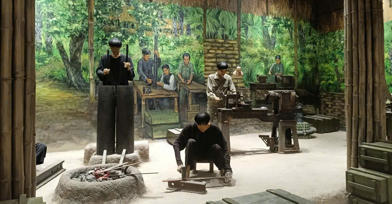 Xưởng quân giới thời chống Pháp do GS Viện sĩ Trần Đại Nghĩa quản lý. Ảnh: Văn Kim khanh