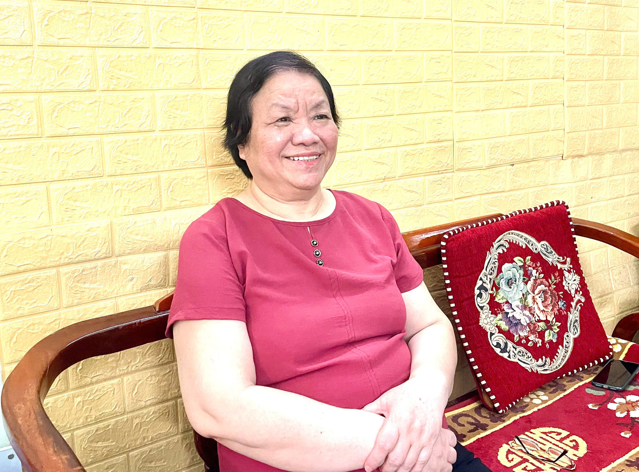 Bà Nguyễn Thị Quang, nguyên cán bộ Bảo tàng Hồ Chí Minh, vợ Đại tá Trần Dũng Trí