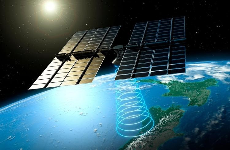 Mô phỏng hệ thống điện mặt trời ngoài không gian. Ảnh: Internet