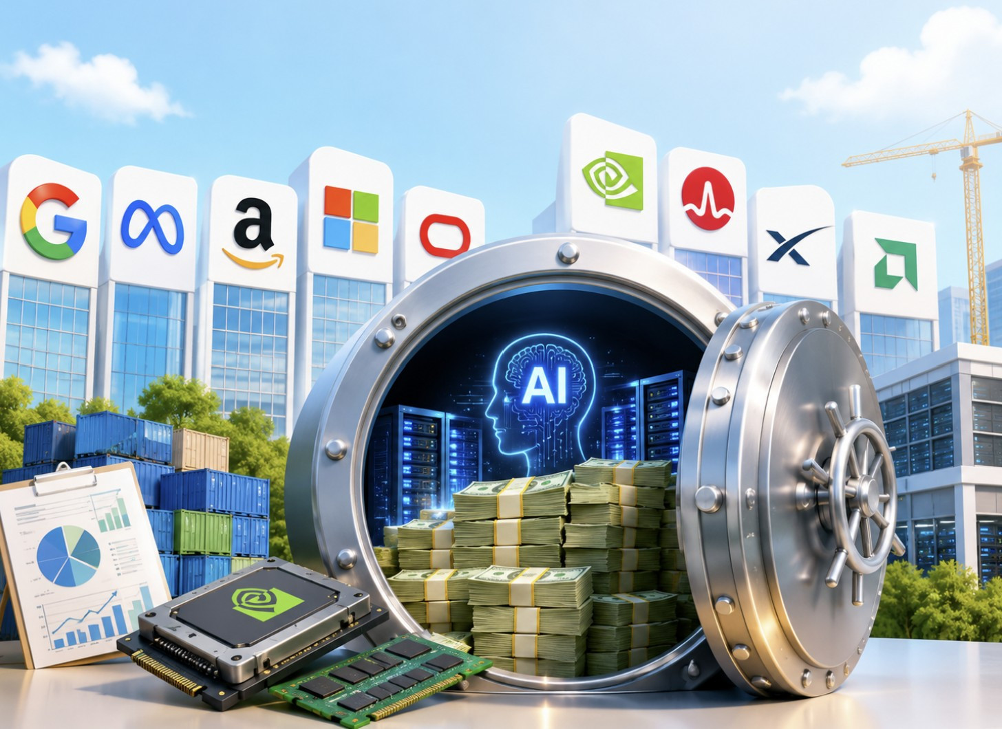 9 Big Tech giấu 3.000 tỉ USD cam kết chi tiêu AI ngoài bảng cân đối kế toán 