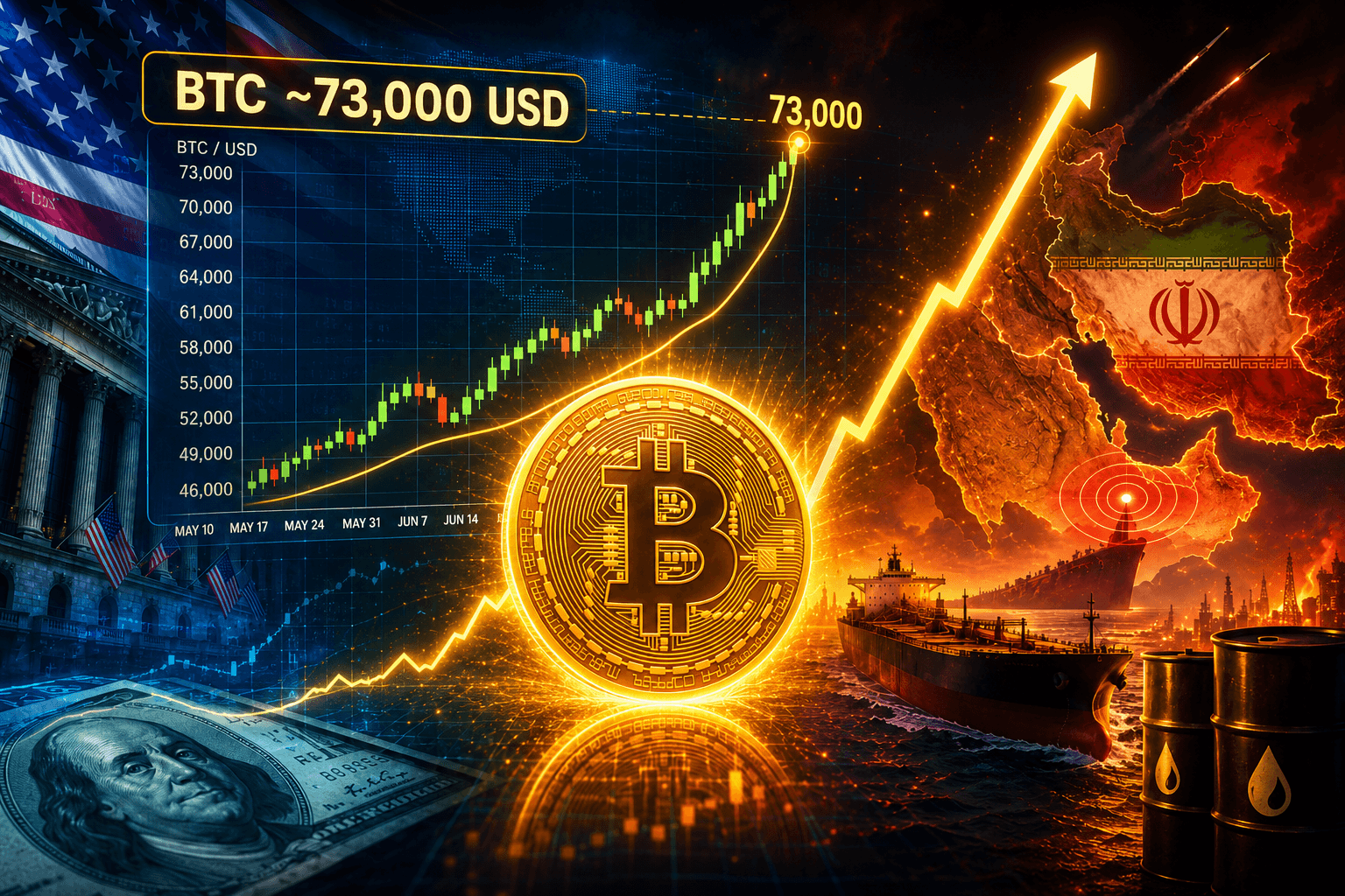 Giá Bitcoin hôm nay 21/8: Vượt 73.500 USD giữa lúc Mỹ tung đòn kinh tế với Iran 