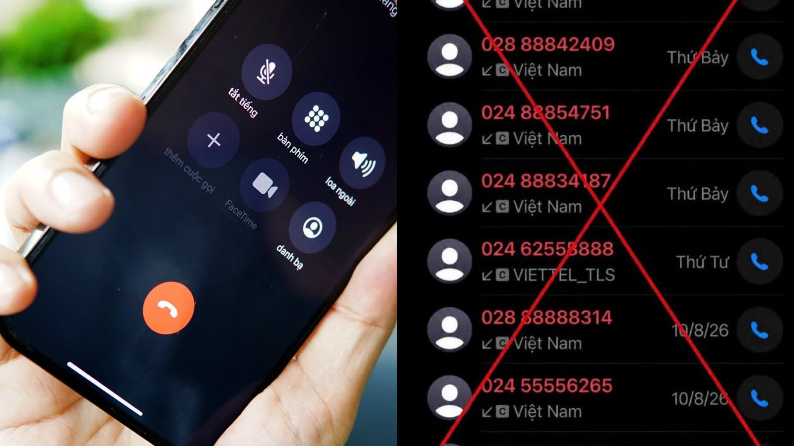 Công an cảnh báo chiêu ‘nháy máy’ từ các đầu số 022, 024, 028