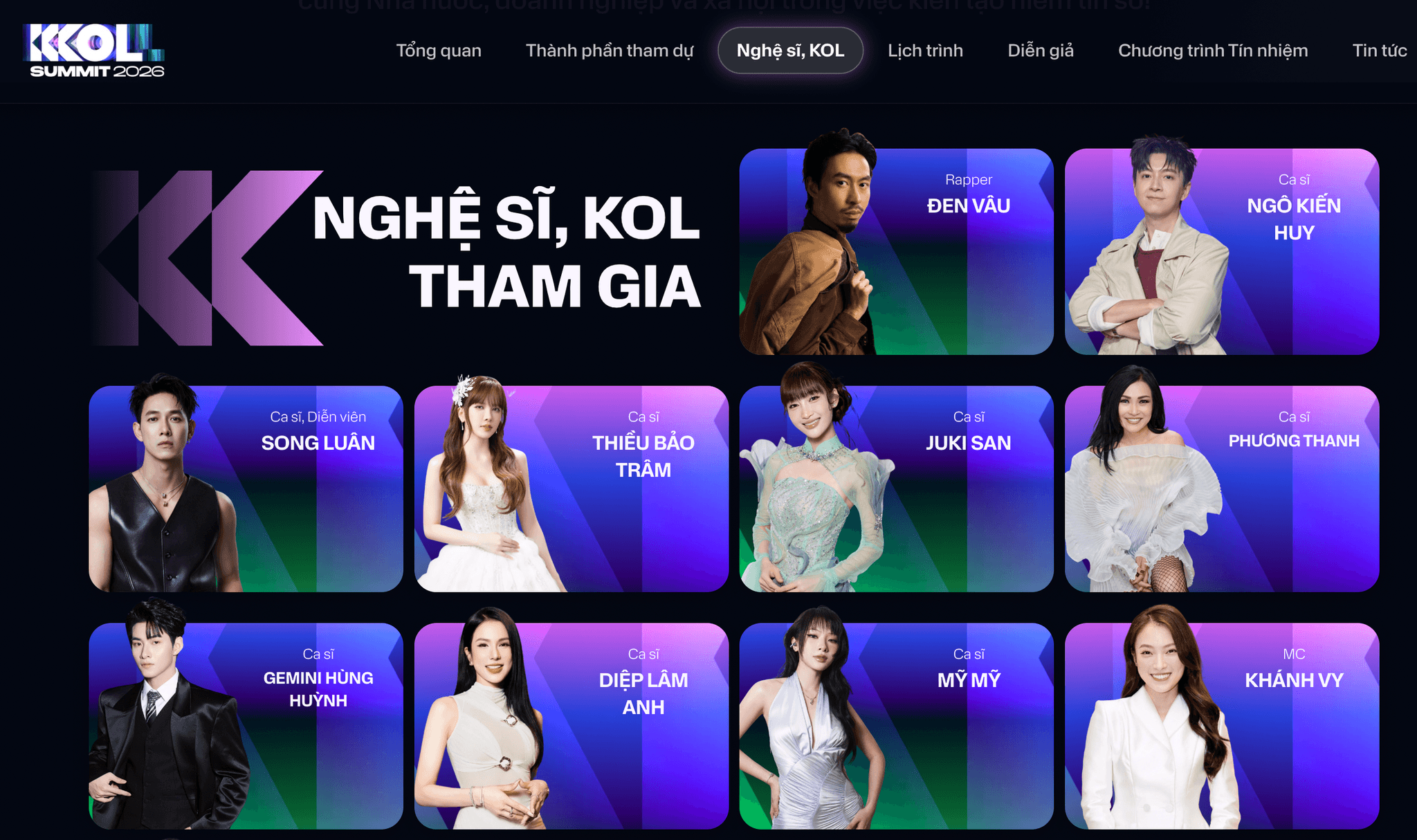 KOL Summit 2026 diễn ra ngày 7/9 tại TP.HCM, quy tụ hơn 1.000 nghệ sĩ, KOL, nhà sáng tạo nội dung và chuyên gia. Ảnh: BTC.