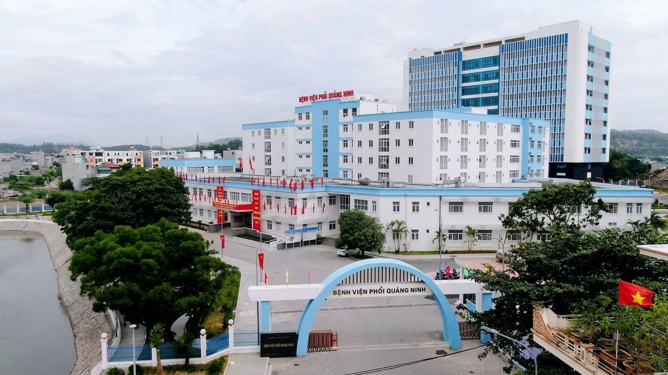 Bệnh viện Phổi Quảng Ninh - nơi được ngành than hỗ trợ trong đầu tư cơ sở vật chất, hạ tầng. Ảnh: Báo Quảng Ninh