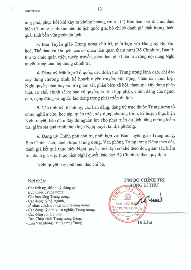Nghị quyết số 26-NQ/TW về phát triển du lịch Việt Nam trở thành ngành kinh tế mũi nhọn trong kỷ nguyên mới- Ảnh 13.